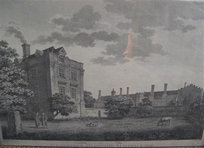 cc00386 Fellows' Building 1810.jpg; cc00386; Fellows' Building and Lodge; picture